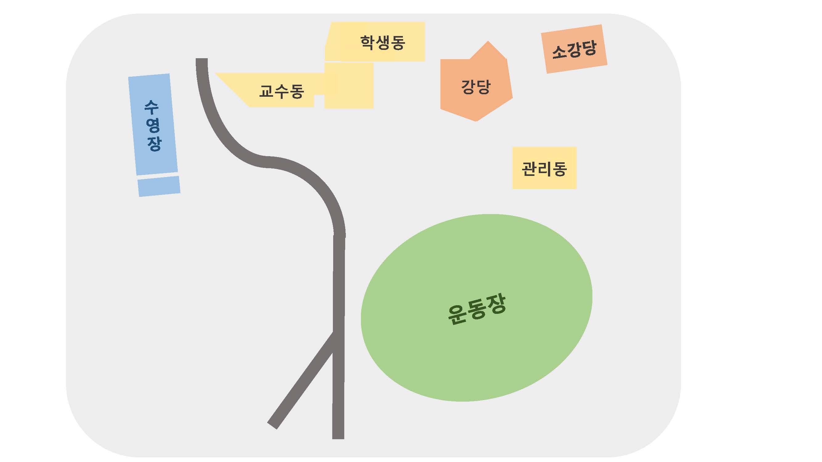 수련관배치도
