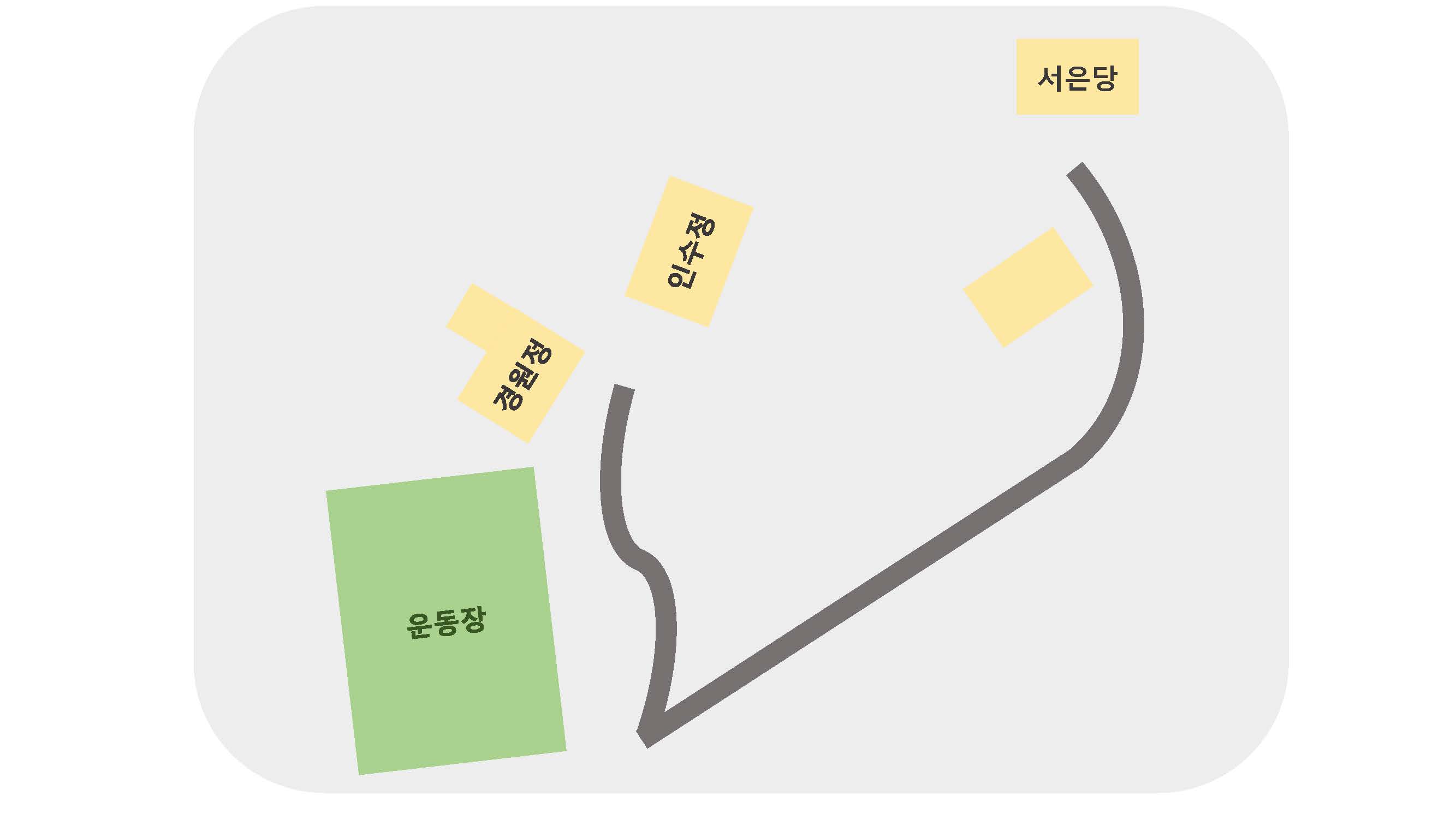 금란서원배치도
